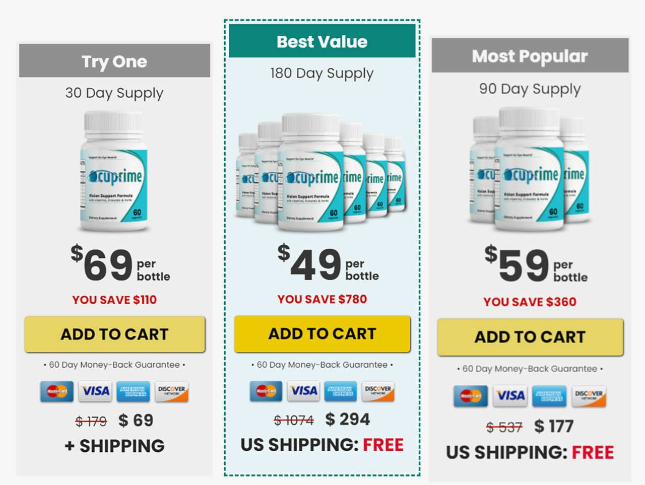 Ocuprime Supplements