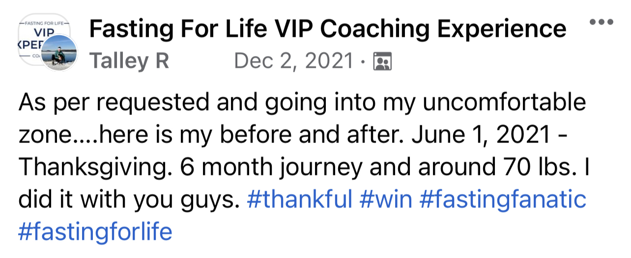 Fasting Lifestyle Challenge