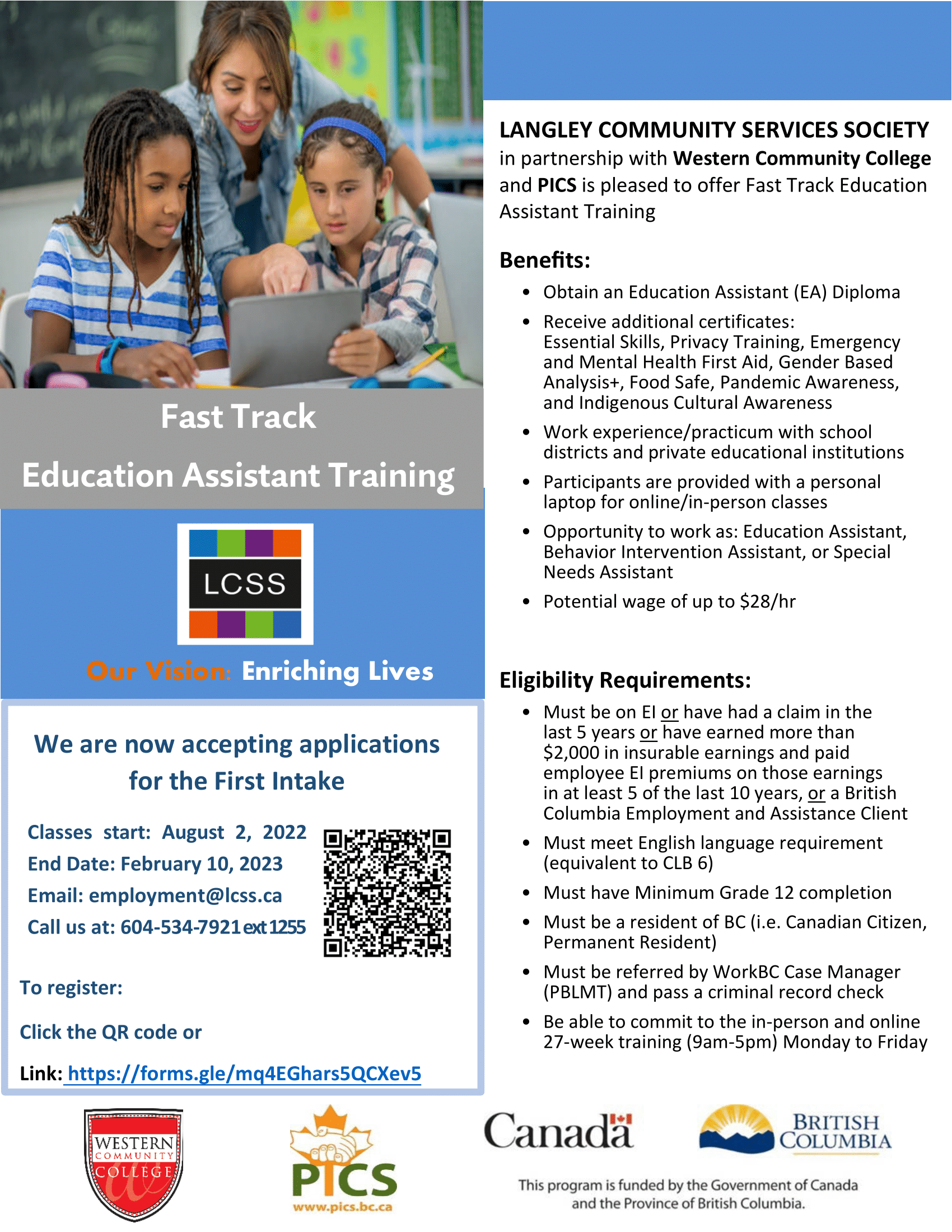 Fast Track Education Assistant Training