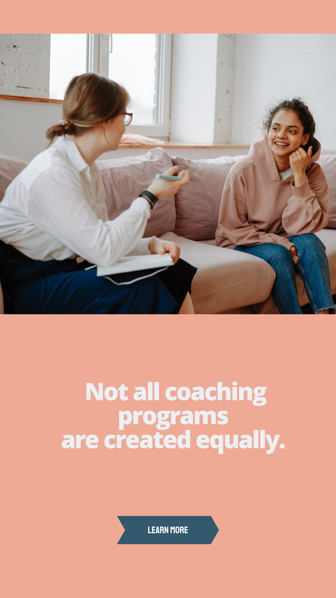 Woman coaching a client