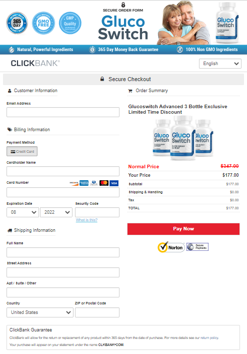 glucoswitch order page