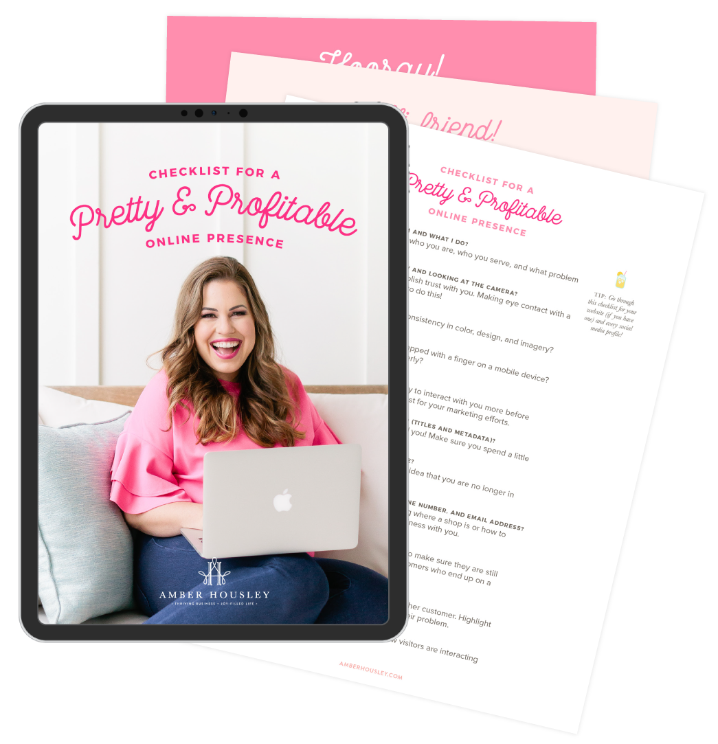 the downloadable pretty and profitable checklist