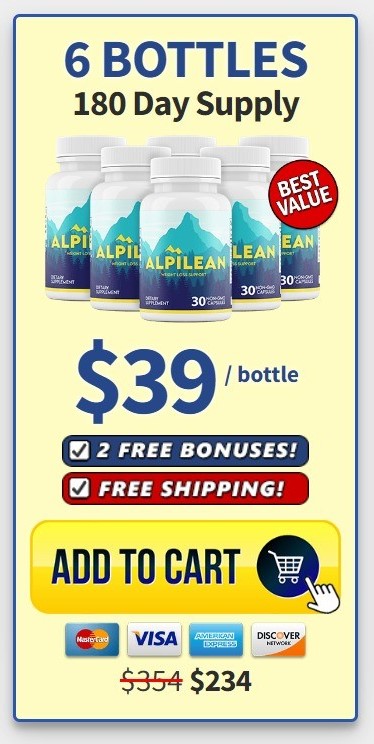 Alpilean six bottle