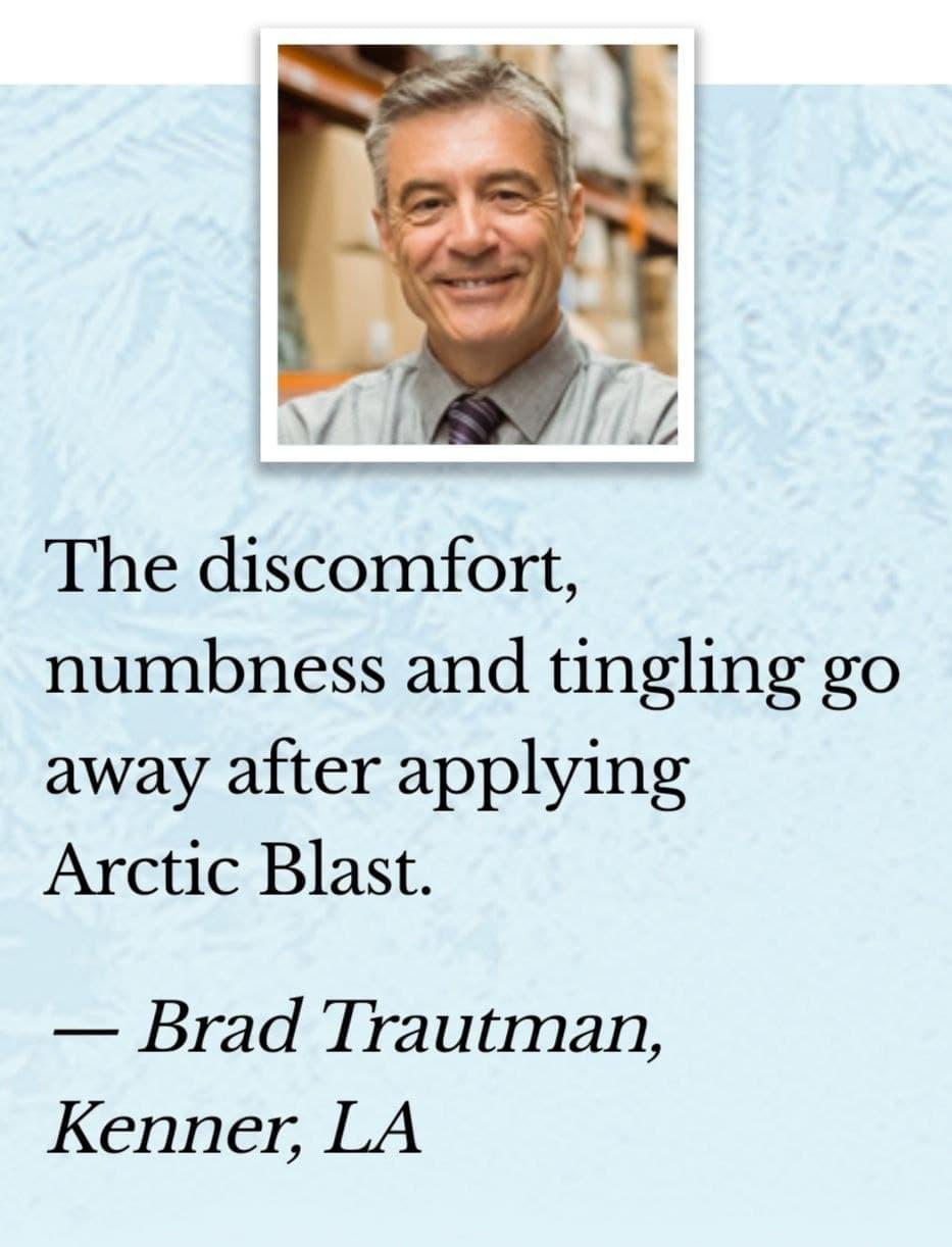 brad trautman, kenner, LA  arctic blast reviews
