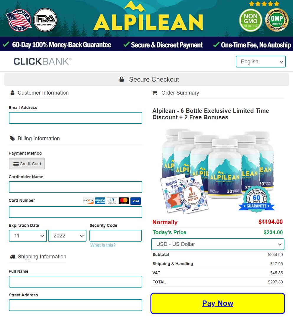 Alpilean | Official Website | USA | Weight Loss