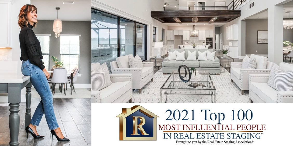Anne posing for 2021 Top 100 Most Influential People In Real Estate Staging