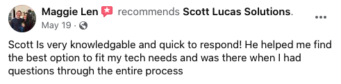 Maggie Len Recommends Scott Lucas Solutions