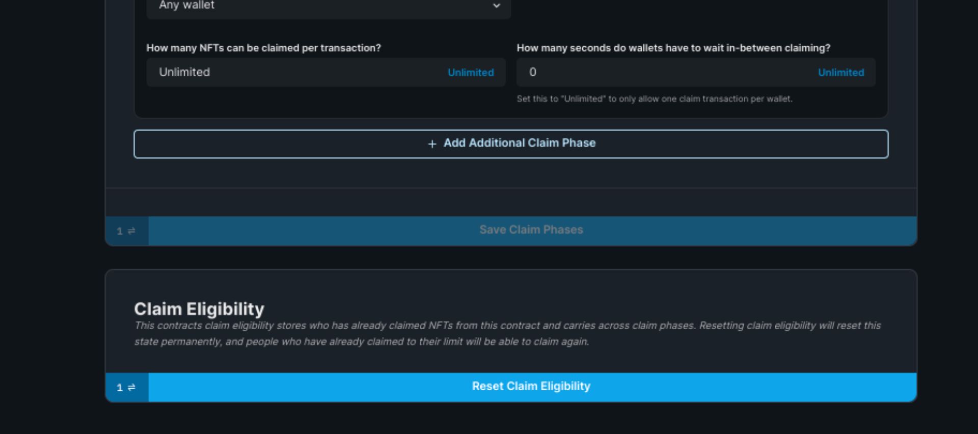 You can set additional phases for your nft mint too if you want. This is useful if you want to launch your nft collection in phases.