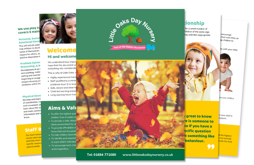 parent pack from Little Oakes Day Nursery