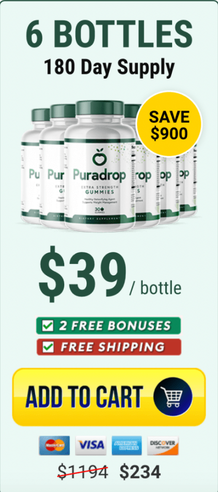Puradrop Buy 6 Bottle