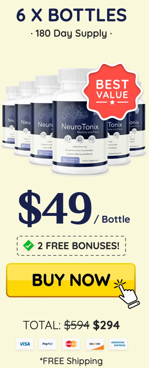 NeuroTonix Buy 6 bottle