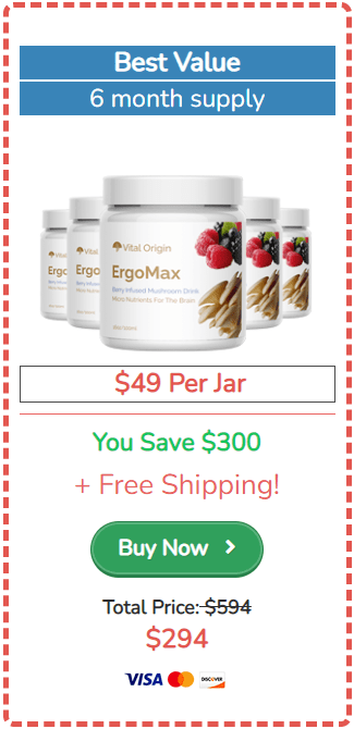 ErgoMax Longevity 6 Bottles