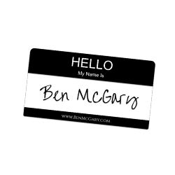 Ben McGary Name Logo