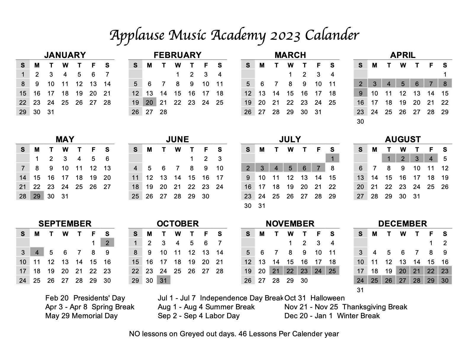 Calendar Applause Music Academy calendar-applause-music-academy