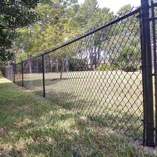White vinyl fence