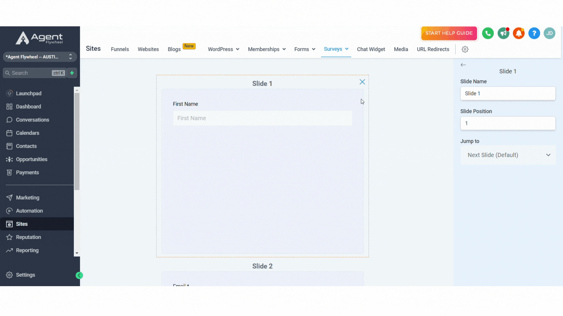 Agent Flywheel CRM Forms
