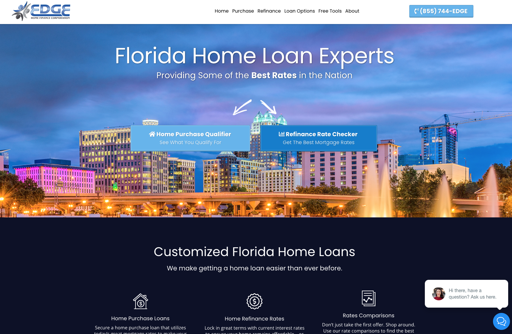 Custom websites for mortgage broker
