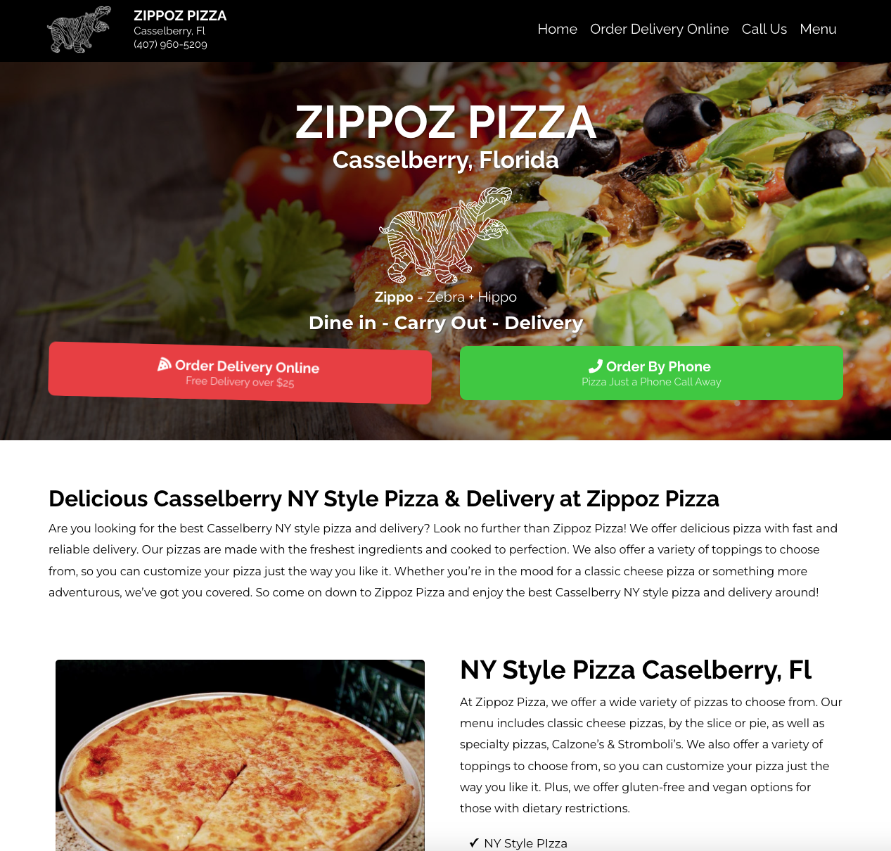 Custom websites for restaurants