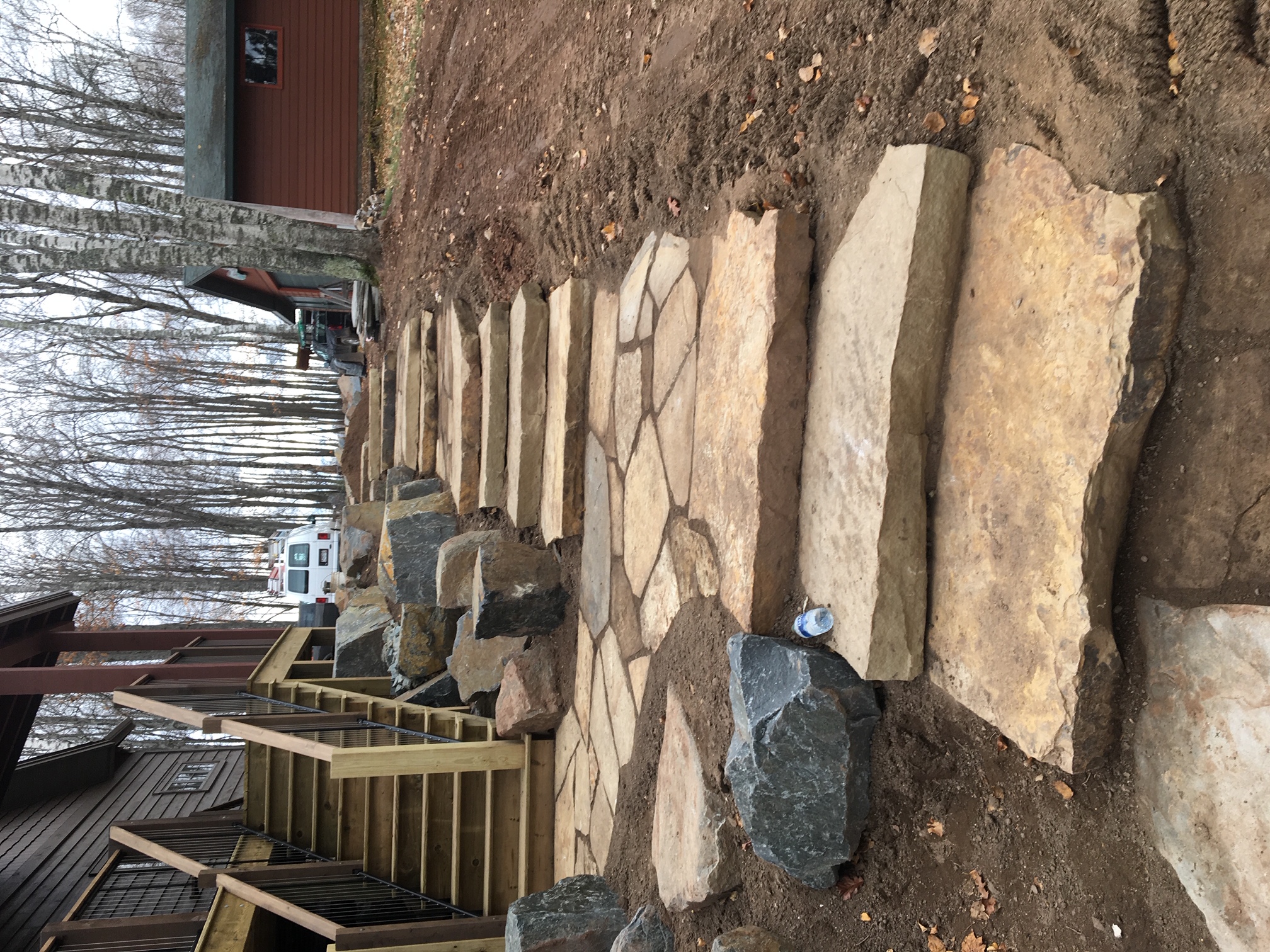 Peninsula harbor blue outcroppings