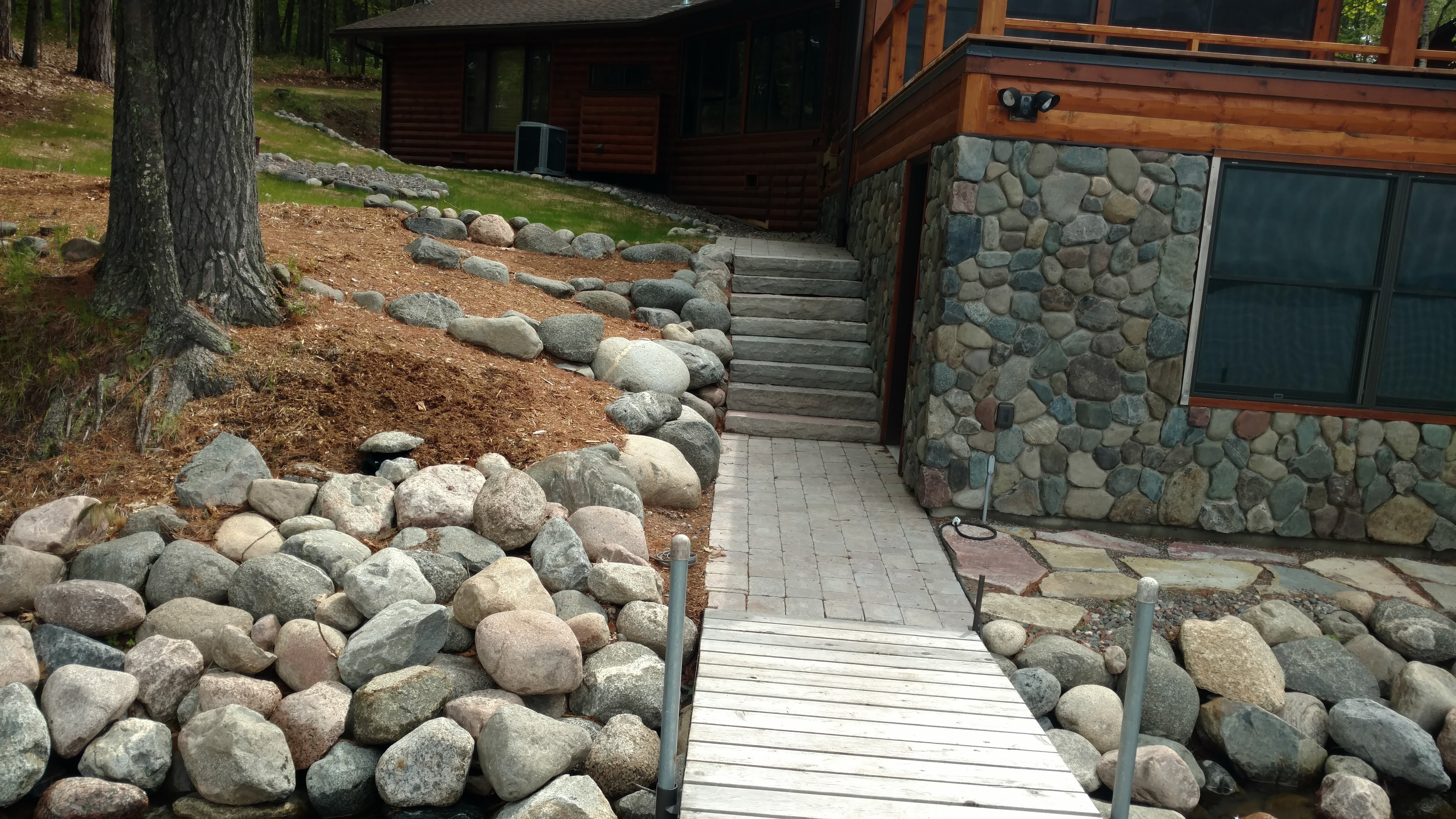 Peninsula harbor blue outcroppings