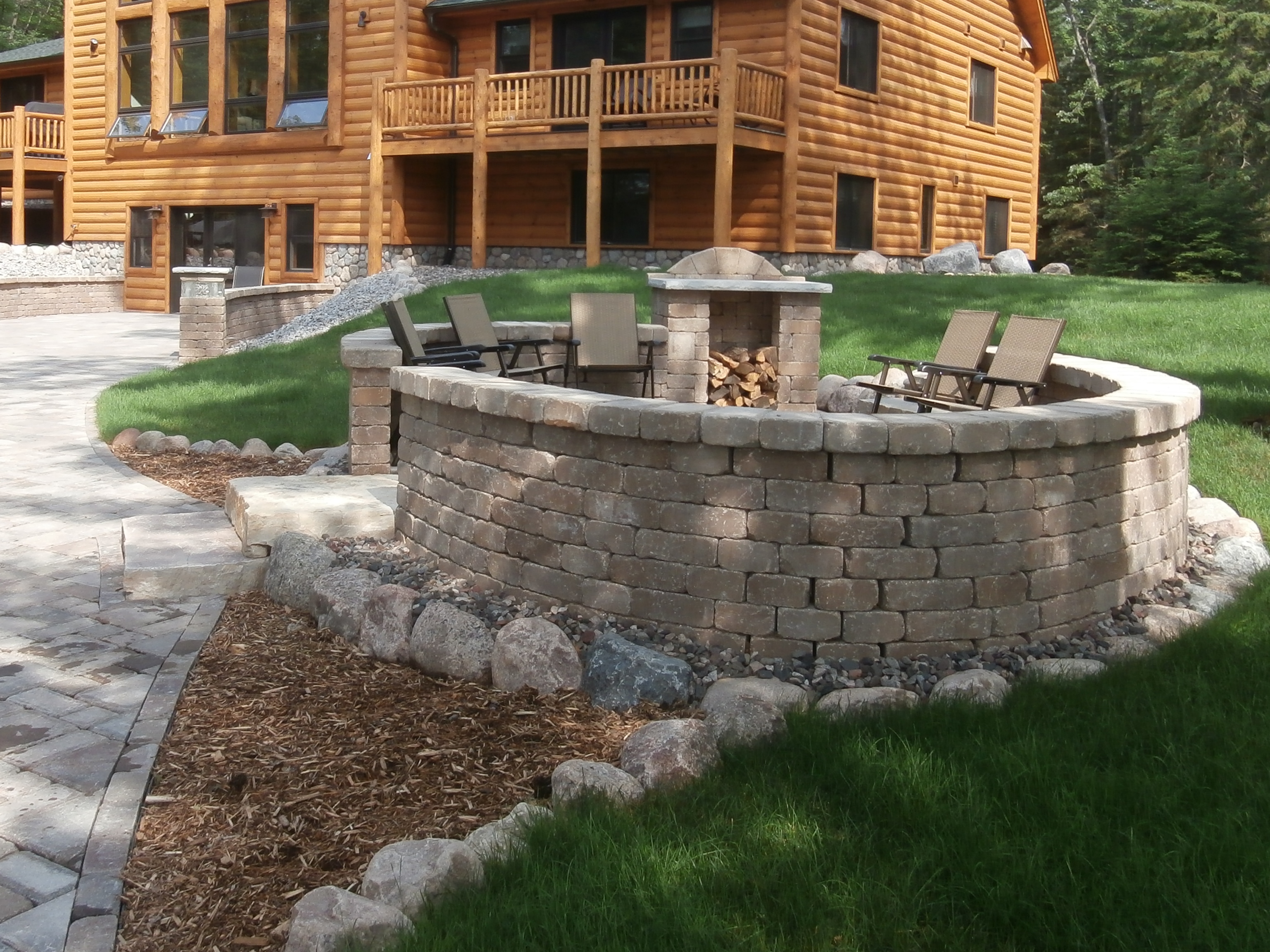 Peninsula harbor blue outcroppings