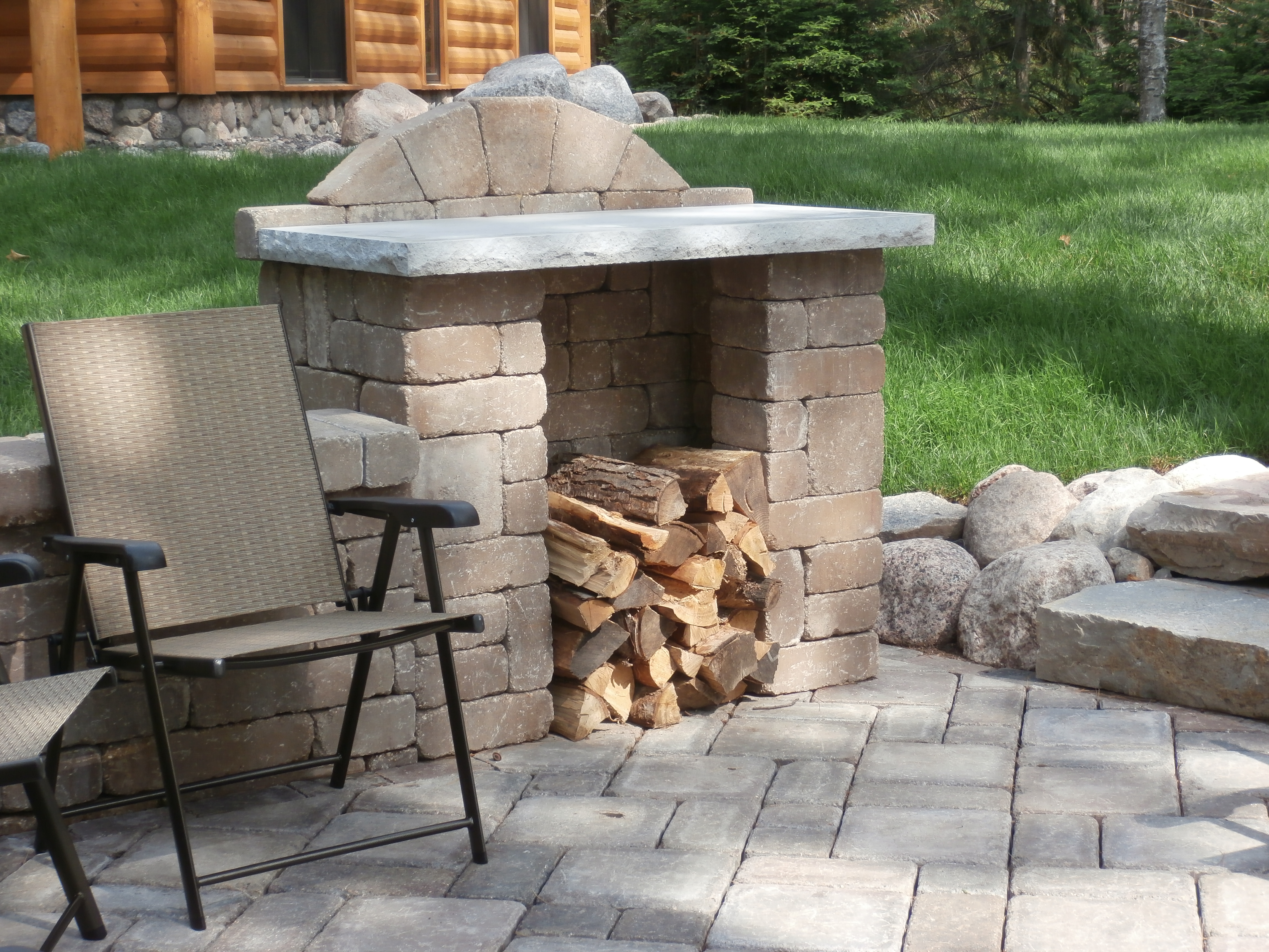 Peninsula harbor blue outcroppings