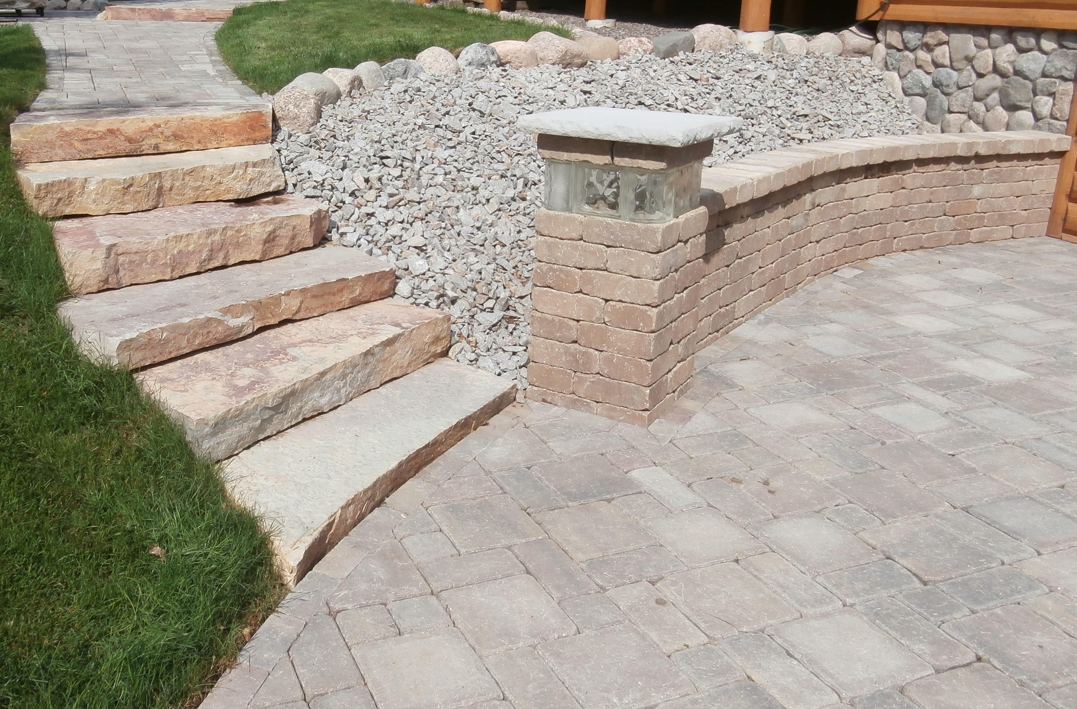 Peninsula harbor blue outcroppings