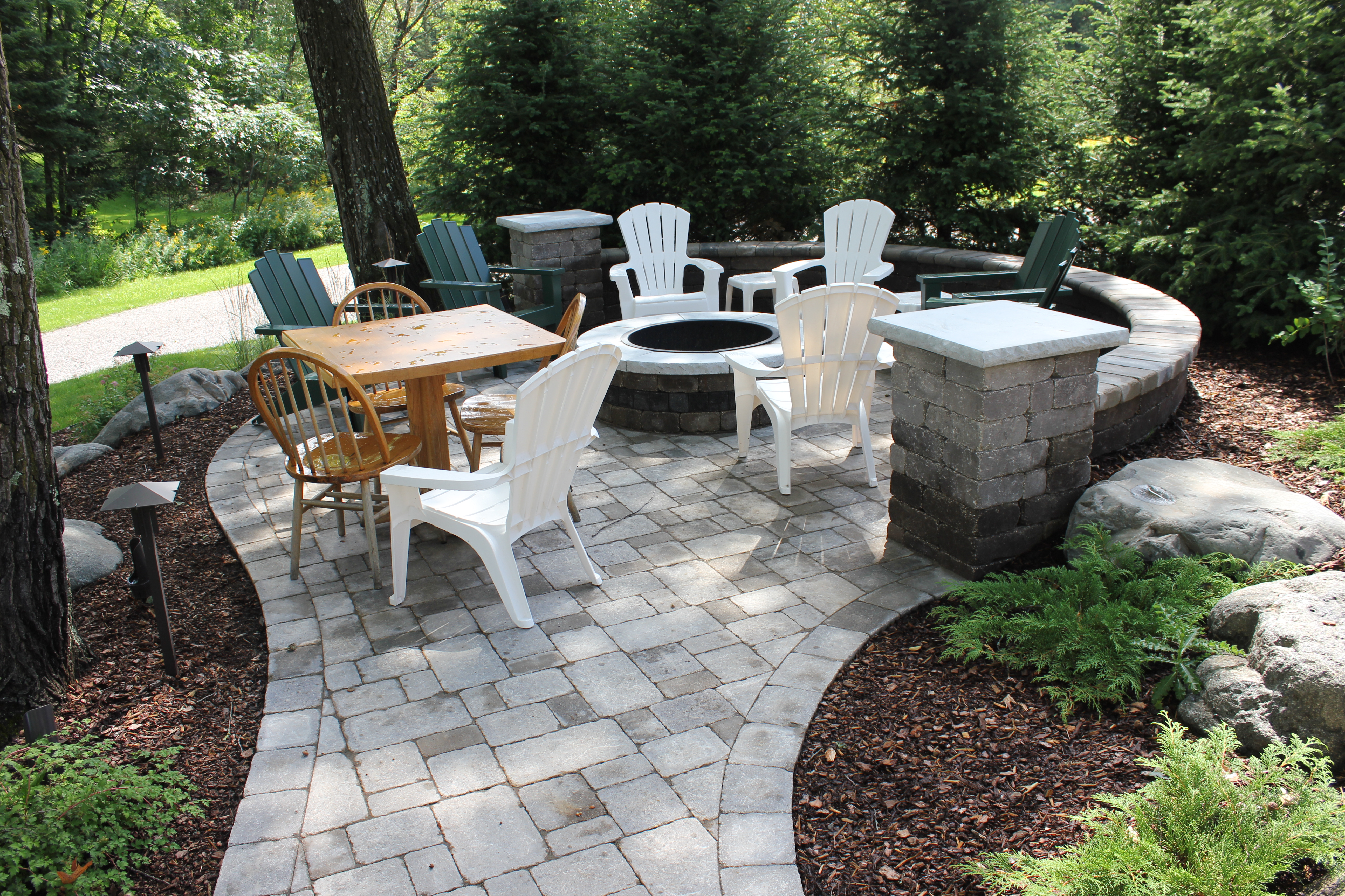 Peninsula harbor blue outcroppings