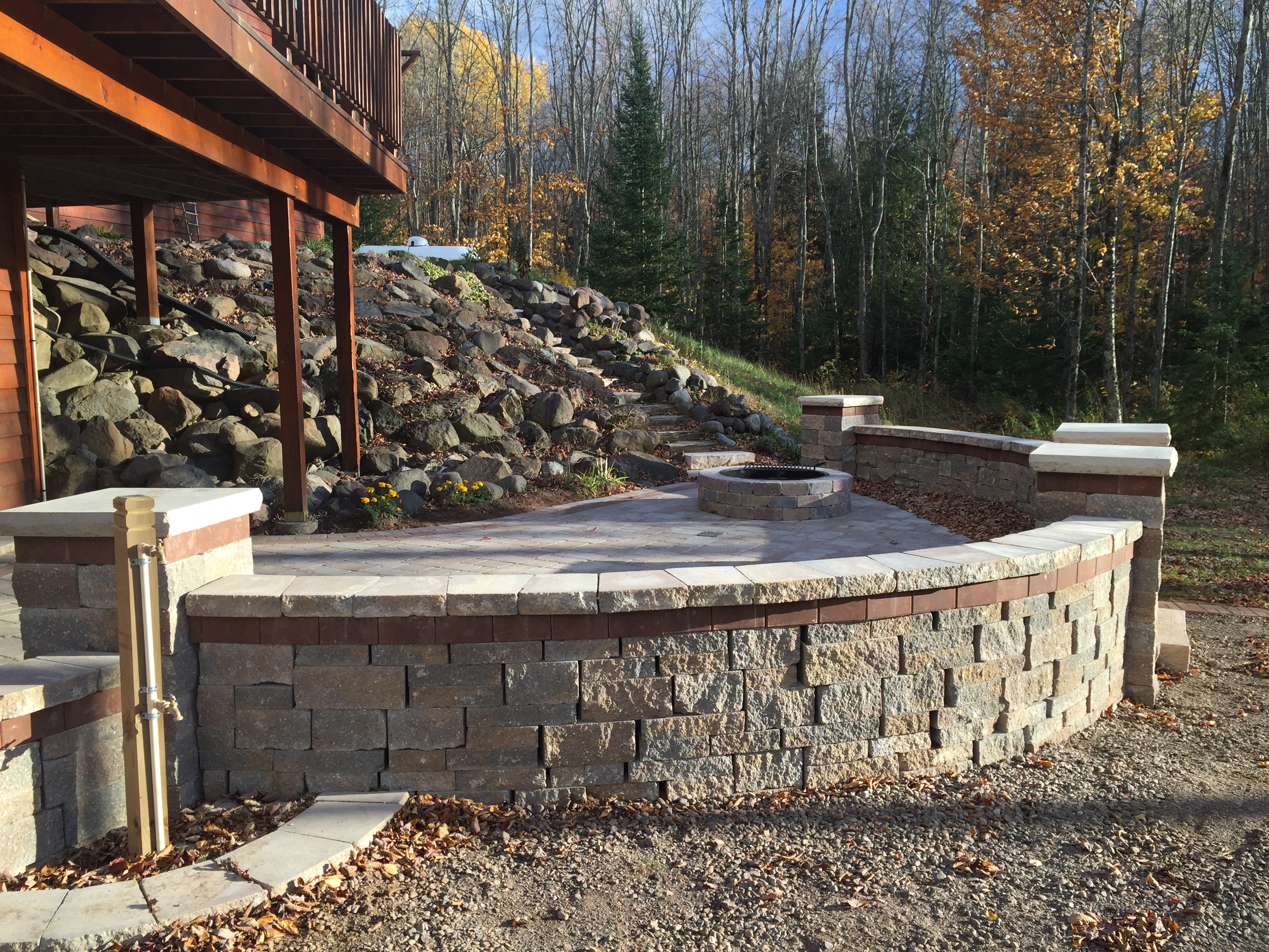 Peninsula harbor blue outcroppings