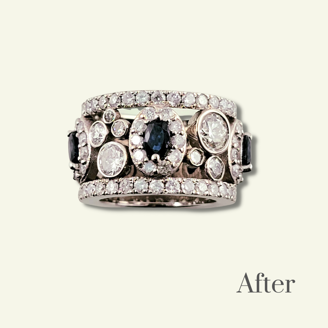 redesign jewelry, remake, repurpose, redesign ideas, engagement ring, diamond,  redesign jewelry near me, custom jewelry design, colored stones, unique ring ideas