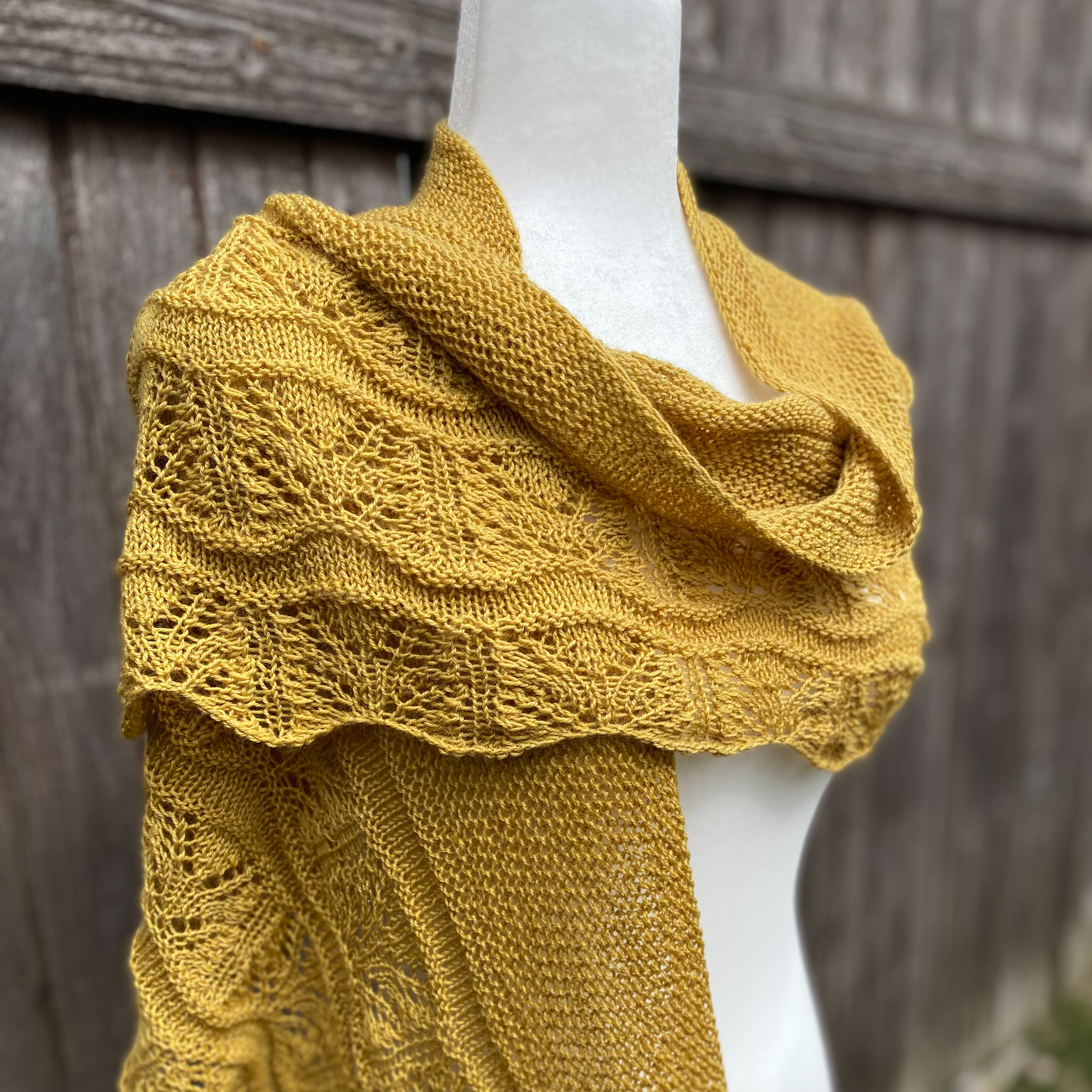 Coterie Shawl Knitting Pattern by Jessica Ays
