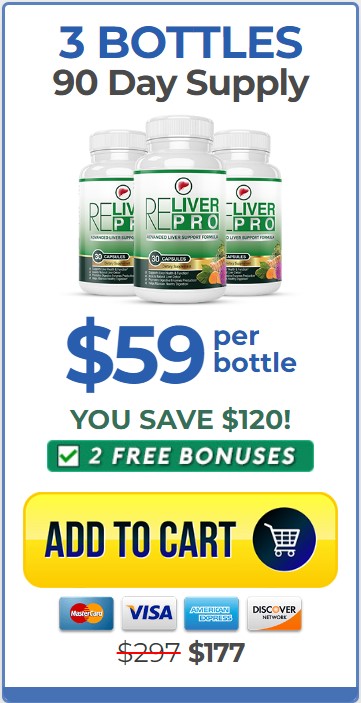 Reliver Pro 3 bottle price $59 each
