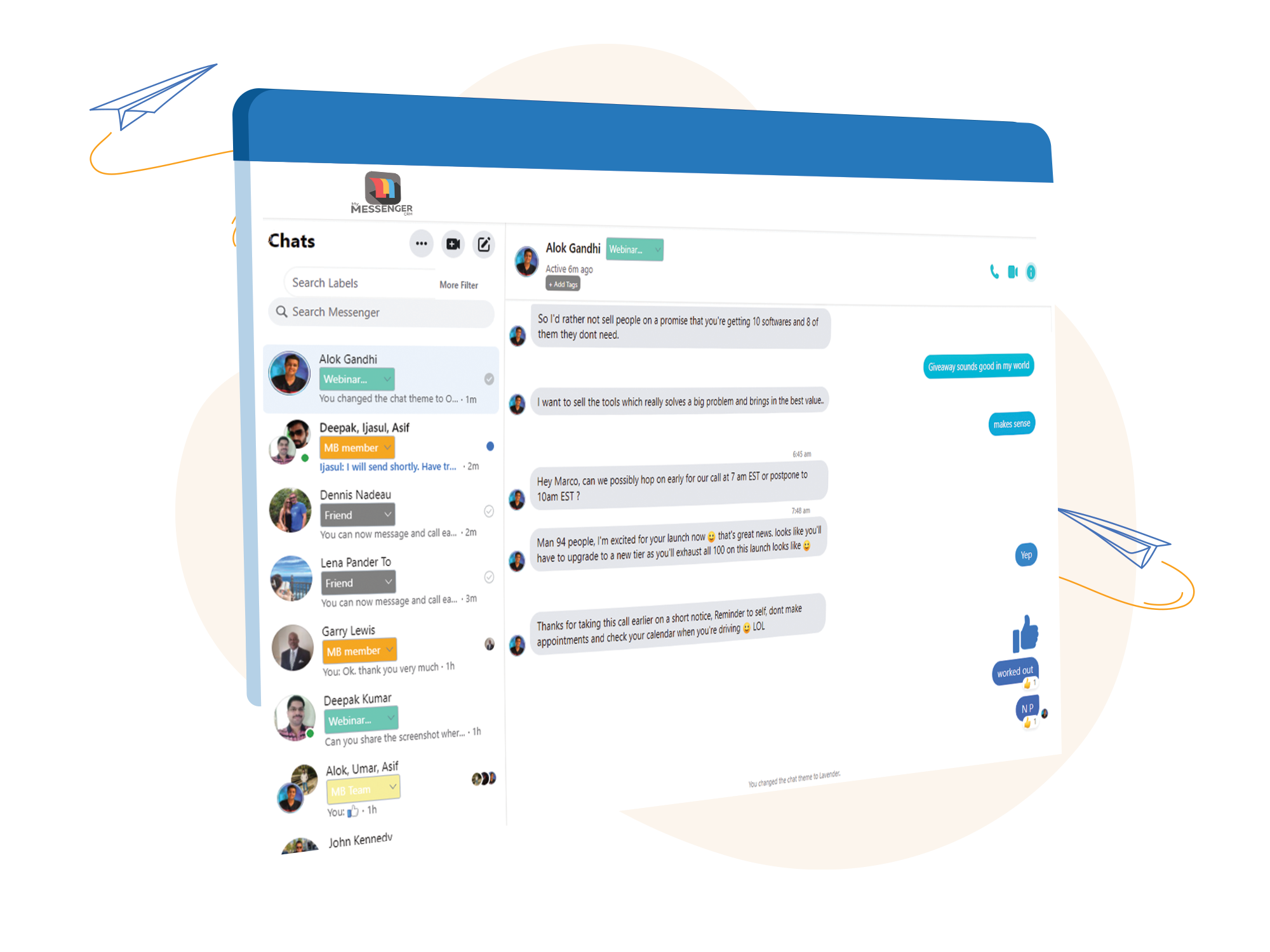 My Messenger CRM & Social Lead Connector