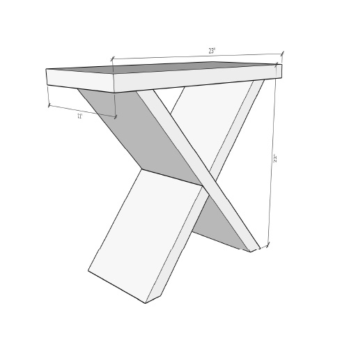 XBase Side Table Printable Plans